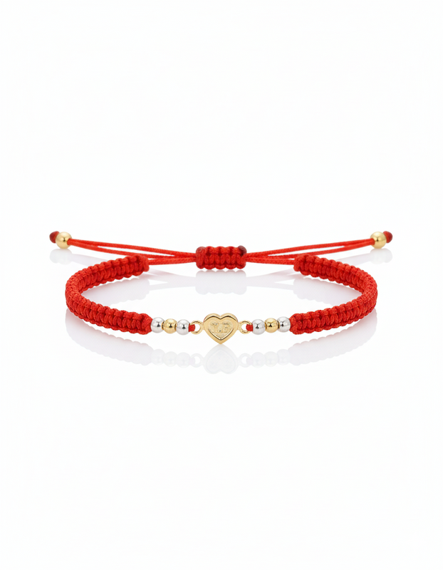 BRAZALETE 15 AÑOS CENTRO ROJA BALIN 3MM