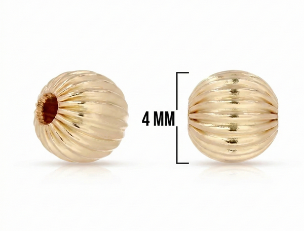 BALIN ITALIANO DORADO 4MM (UNIDAD O PAQUETE)