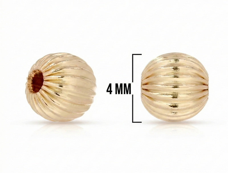 BALIN ITALIANO DORADO 4MM (UNIDAD O PAQUETE)