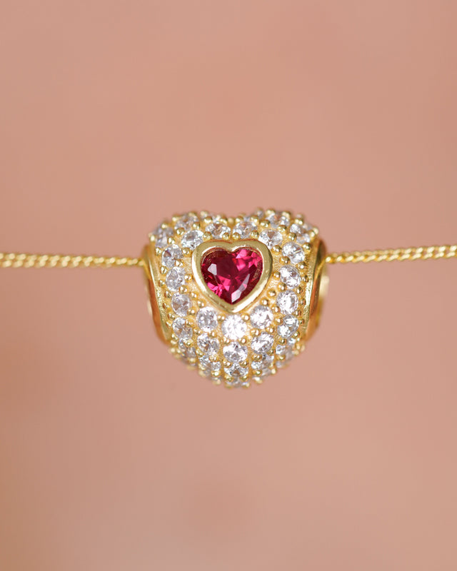 DIJE-CHARM AMOR ROSA 1,3CM