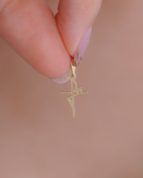 DIJE PALABRA FE SILUETA 1.4CM