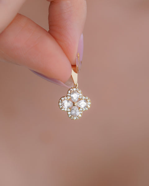 DIJE TREBOL SWAROV ED ESPECIAL CRISTAL 1.2CM