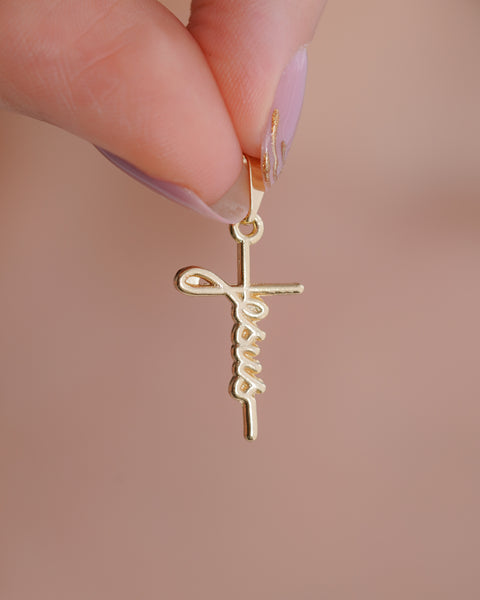 DIJE PALABRA JESUS SILUETA 2.2CM
