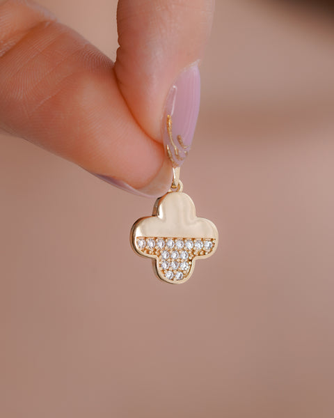 DIJE TREBOL CRISTAL CLOVER 1.3CM
