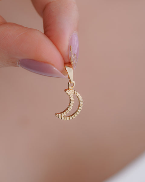 DIJE LUNA TALLADA 1.2CM