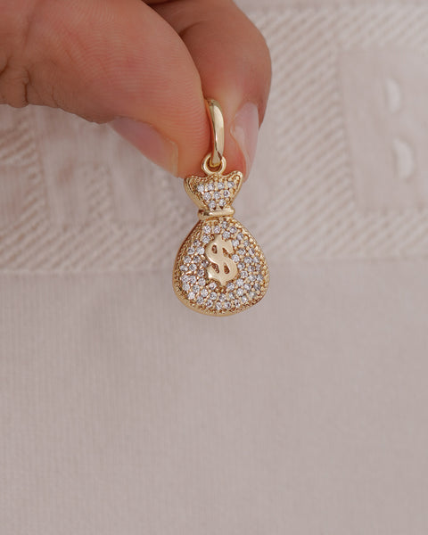 DIJE SUERTE BOLSA DINERO GRANDE 2.5CM