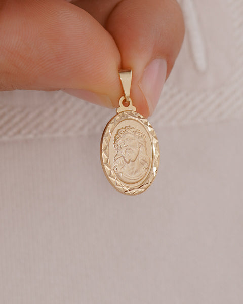 DIJE SAGRADO ROSTRO DIAMANTADO 2CM