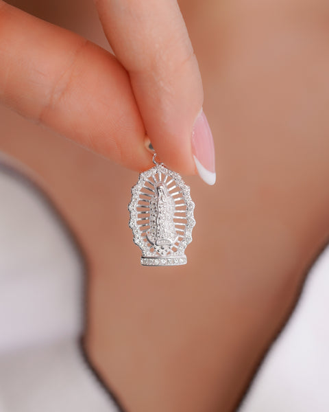 DIJE VIRGEN GUADALUPE SW 3CM PLATA ITA