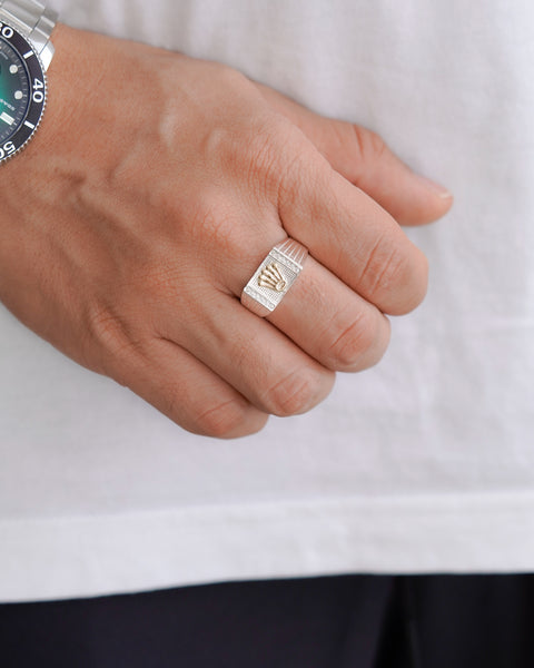 ANILLO ROLEX PLATA ORO PLATA ITA