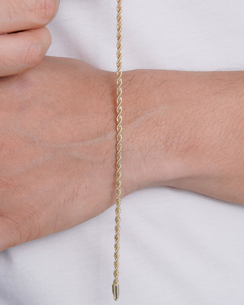 PULSERA LAZO ORO 3MM 20CM