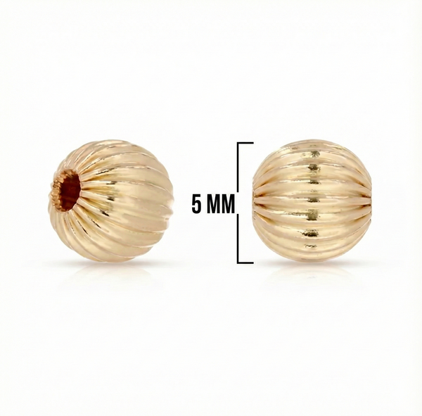 BALIN ITALIANO DORADO 5MM (UNIDAD O PAQUETE)