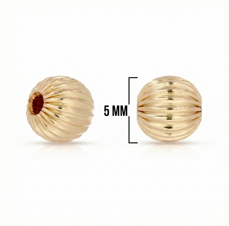 BALIN ITALIANO DORADO 5MM (UNIDAD O PAQUETE)