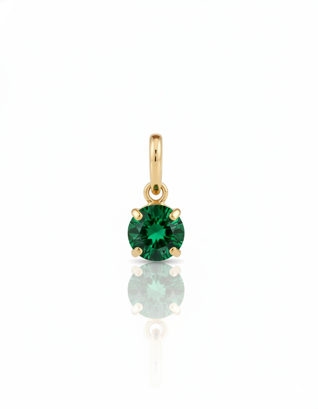DIJE PUNTO LUZ ESMERALDA 0.6CM